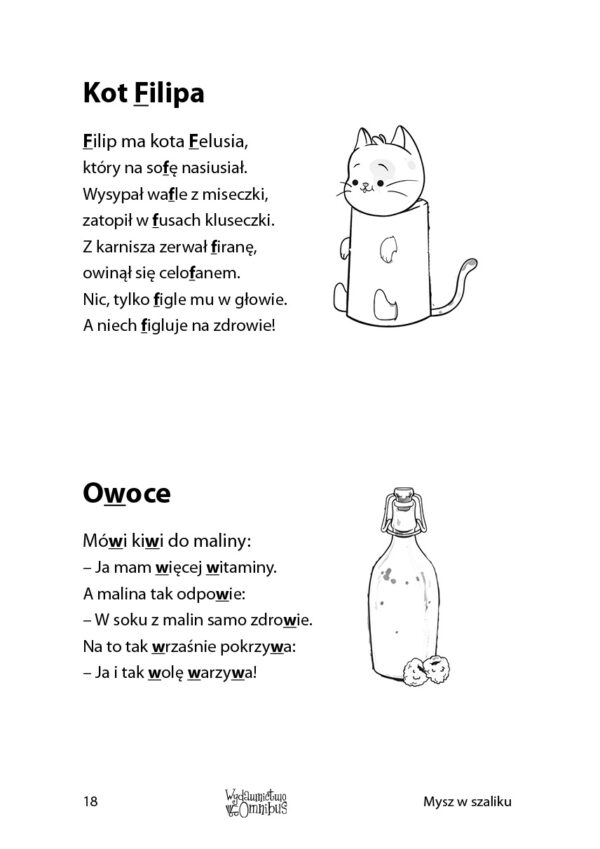 Mysz w szaliku. Wierszyki logopedyczne. Wyd. 2 (druk) - obrazek 2